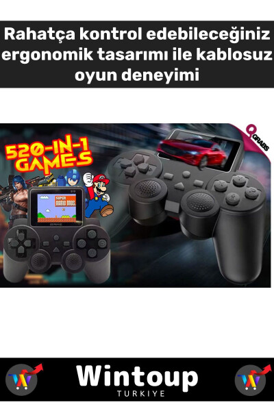 S10 Taşınabilir Retro Video El Oyun Konsolu Atari Oyun Konsolu Street Fighter - 2