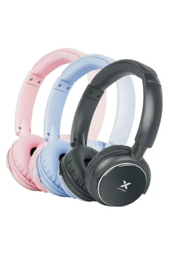 S16 Bluetooth Headphone with Memory Card - Light Blue - 4