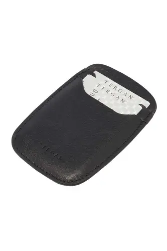 Siyah Hakiki Deri Unisex Kredi Kartlık - S1KK00001662-A85-Siyah 