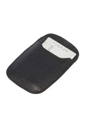 SİYAH Hakiki Deri Unisex Kredi Kartlık - S1KK00001662-U9G - TERGAN (1)