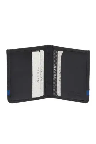 Siyah Hakiki Deri Unisex Kredi Kartlık - S1KK00001663-K1B-Siyah - TERGAN (1)