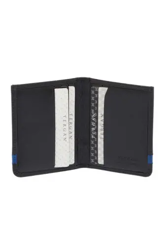 Siyah Hakiki Deri Unisex Kredi Kartlık - S1KK00001663-K1B-Siyah - TERGAN (1)