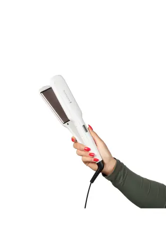 S5527 Pro-seramik Geniş Plaka Extra Saç Düzleştirici - Beyaz - REMINGTON (1)