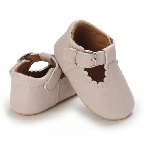 SABATUTU Infant Baby Girls Princess Wedding Dress Mary Jane Flats,Toddler Soft Sole Prewalker Sparkly Lightweight Shoes - 3