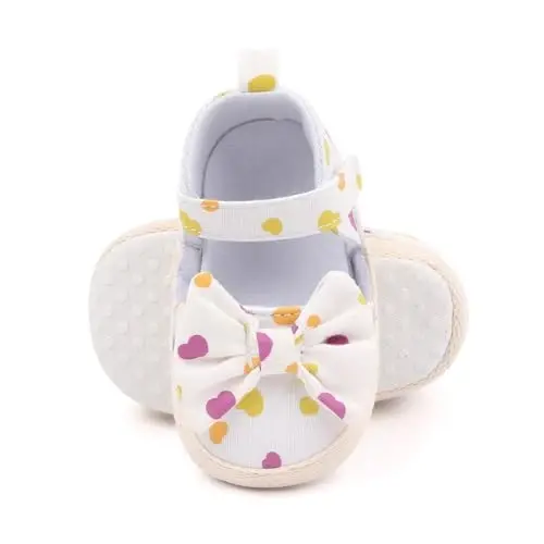 SABATUTU Infant Baby Girls Princess Wedding Dress Mary Jane Flats,Toddler Soft Sole Prewalker Sparkly Lightweight Shoes - 5