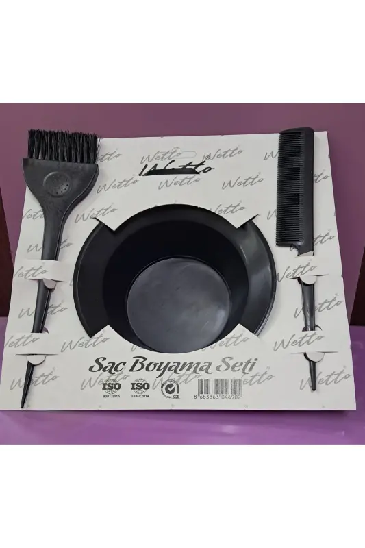 Saç Boyama Seti - SİYAH - 3