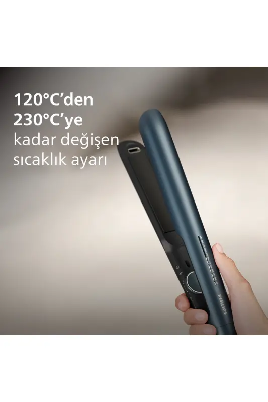 Saç Düzleştirici Bhs732/00,bukle Özelliği,argan Yağı Katkılı,uv Koruması,kılıf Hediyeli-Metalik Deniz Mavisi - 7