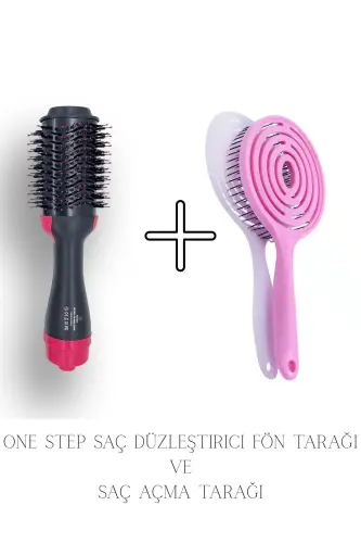 Saç Düzleştirici Fön Tarağı ve Saç Açma Tarağı-OneStep+Tarak 
