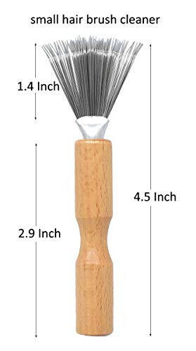 Hair Brush Cleaner with Metal Wire Rake for Hair Dust Lint Removal - 3