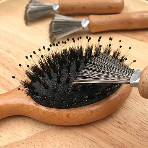 Hair Brush and Comb Cleaner with Metal Wire Rake for Hair Dust Lint Removal - 3