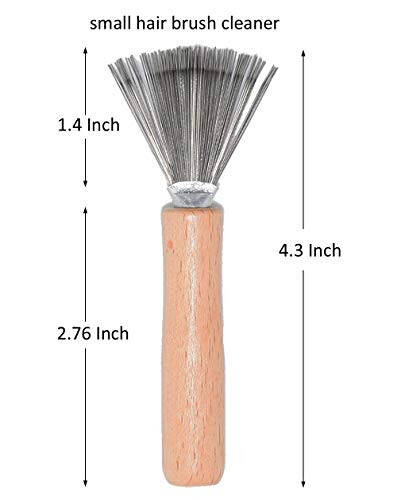 Hair Brush and Comb Cleaner with Metal Wire Rake for Hair Dust Lint Removal - 2