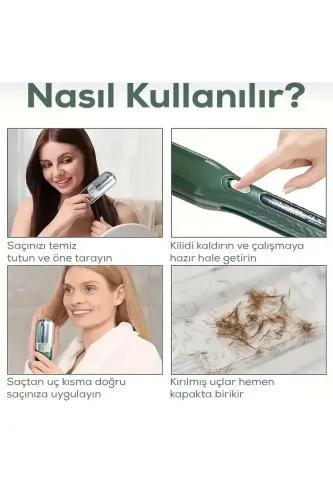 Saç Kırık Alma Cihazı Siyah - 5