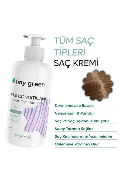 Saç Kremi Tüm Saç Tipleri 250 ml - TINY GREEN (1)
