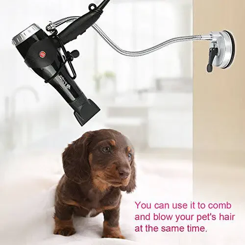 Hair Dryer Stand, Blow Dryer Stand, 360 Degree Rotating Lazy Hair Dryer Stand Hand with Heavy Base, Adjustable Height Standing Hair Dryer, Blow Dryer Holder for Countertop - 1