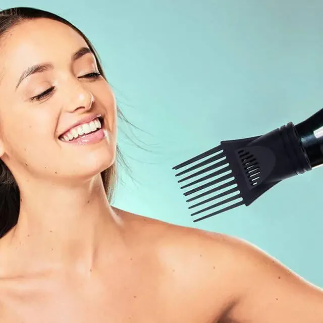 1 Pc Black Hair Dryer Comb AttacModazoneents Salon Blow Dryer Comb AttacModazoneent Styling Tool Hair Dryers and Accessories for Straightening Detangling Fine Curly Natural Hair - 6