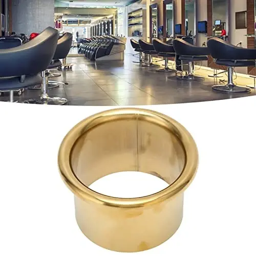 Hair Dryer Holder Insert, Firm and Proof, Stainless Steel Hair Dryer Stand for Bathroom Hotel Hairdressing Salon(Gold) - 5