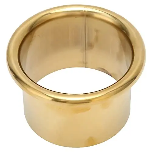 Sonew Hair Dryer Holder Insert, Firm and Proof, Stainless Steel Hair Dryer Stand for Bathroom Hotel Hairdressing Salon(Gold) - 1