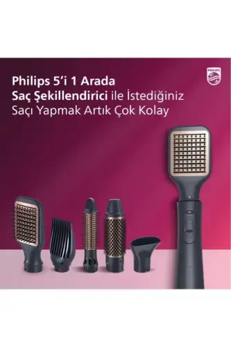 Saç Şekillendirici BHA530-00-Mavi - PHILIPS (1)