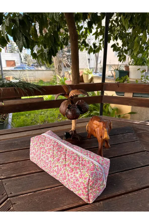 Airwrap Uyumlu Leopar/kalp/çiçek Desenli Saç Şekillendirici Çantası / Seyahat Çantası Organizer Xl - 1