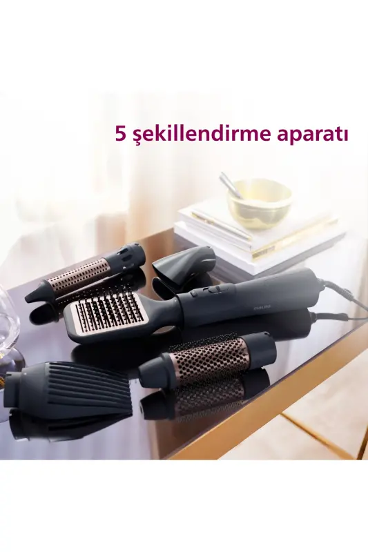 Saç Şekillendirme Ve Kurutma Seti Bha530/00, Argan Yağı Seramik Kaplama, 5 Aparat, 3 Isı Ve Hız Ayarı - 2