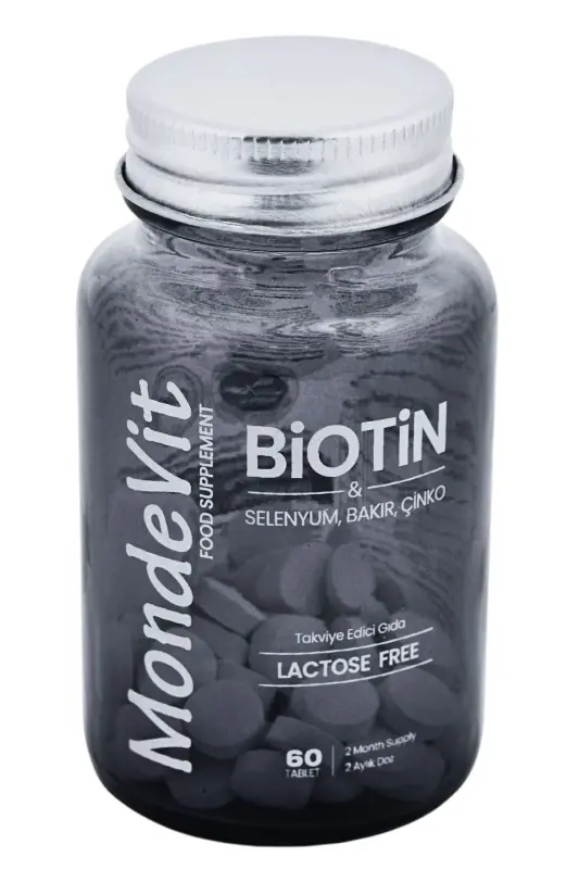 Hair Vitamin 60 Tablet Biotin 5000 mcg-Zinc 15 mg-Copper 2000 mcg-Selenium 50 mcg - 2