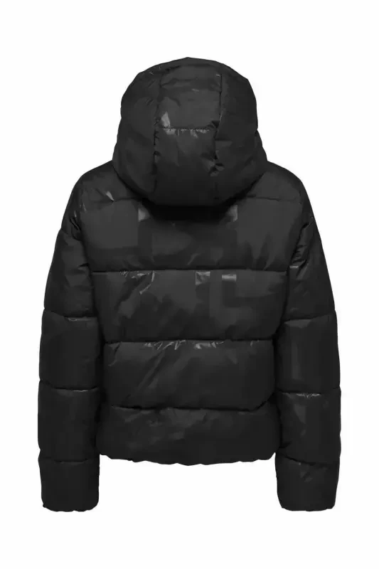 Kadin Siyah Onlmercedes Aop Puffer Life Otw Mont 15326045-Black - 2