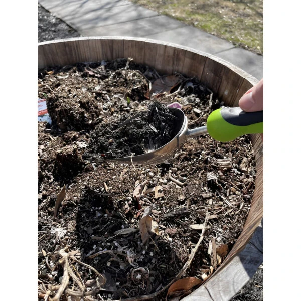 Садовый совок Garden Guru, суперпрочный, из нержавеющей стали, устойчивый к ржавчине, эргономичная рукоятка, 2 шт. - 4