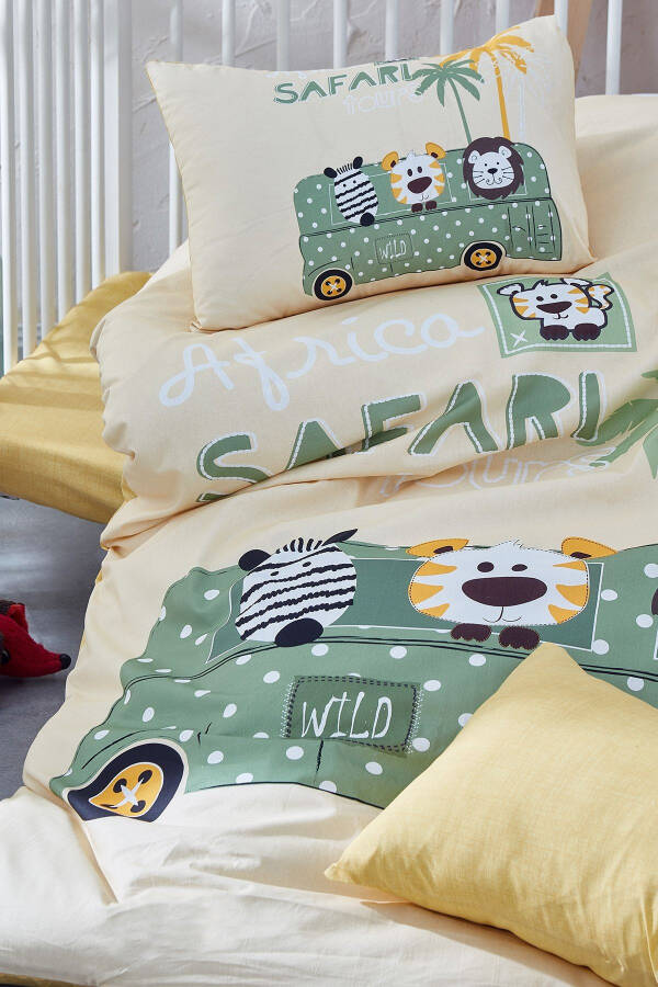 Safari Digitally Printed 3d Cotton Baby Bedding Set - 2