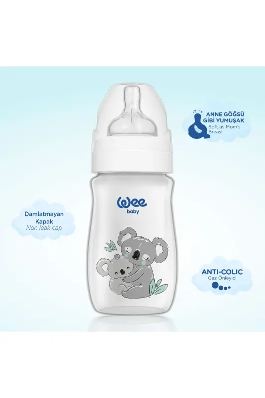 Safari Keng Og'izli PP Chaqaloq Shishasi 0-6 oy 250 ML - 2