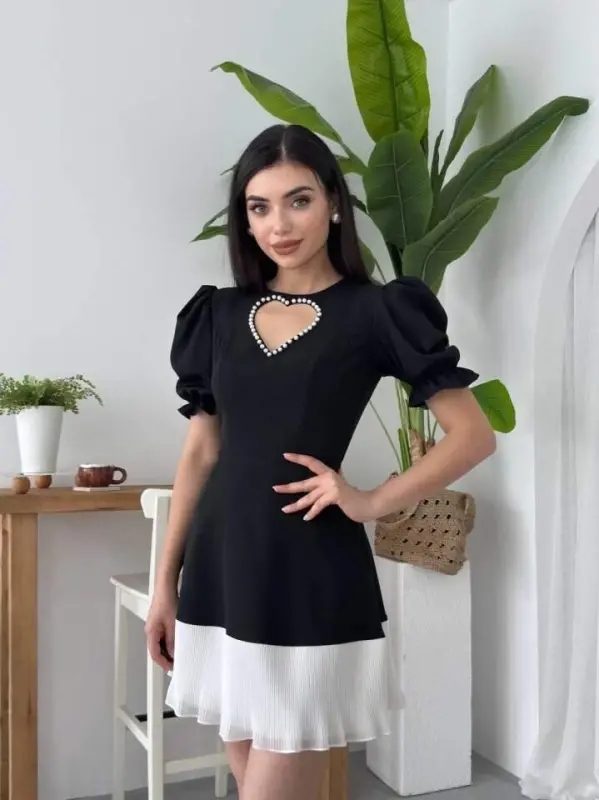 Safe Heart Detailed Dress - 5