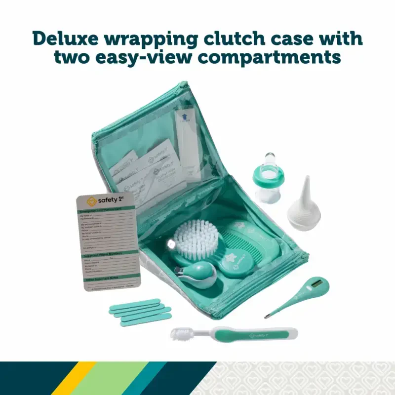 Safety 1ˢᵗ Nursery Care Health & Grooming Kit, Seafoam - SAFETY 1ST