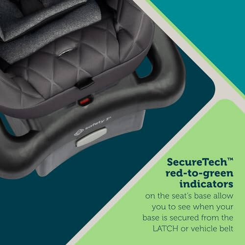 Safety 1ˢᵗ® onBoard™ Insta-Latch™ DLX Infant Car Seat with Base, Baby Car Seat for 4-30 lbs., Rear Facing Car Seat, Newburyport - 2