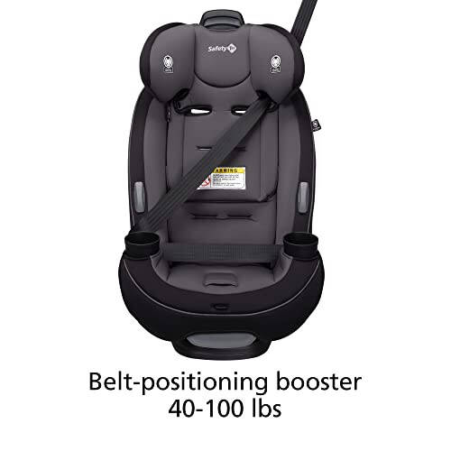 Safety 1st Grow and Go All-in-One Convertible Car Seat, Rear-facing 5-40 pounds, Forward-facing 22-65 pounds, and Belt-positioning booster 40-100 pounds, Carbon Rose - 9