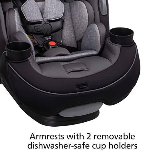 Safety 1st Grow and Go All-in-One Convertible Car Seat, Rear-facing 5-40 pounds, Forward-facing 22-65 pounds, and Belt-positioning booster 40-100 pounds, Carbon Rose - 11