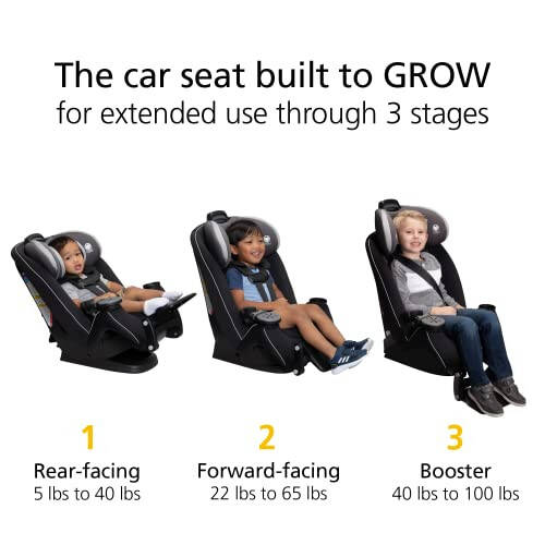 Safety 1st Grow and Go™ Extend 'n Ride LX All-in-One Convertible Car Seat, Blue Tilt - 2