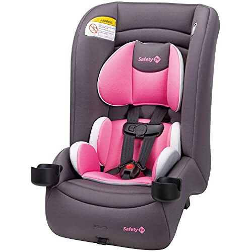 Safety 1st Jive 2-in-1 Convertible Car Seat, Rear-Facing 5-40 pounds and Forward-Facing 22-65 pounds, Carbon Rose - 1