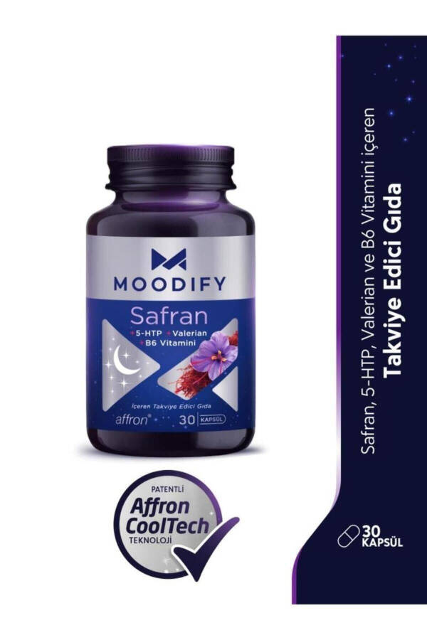 Saffron 5 Htp Valerian Vitamin B6 30 Capsules - 2