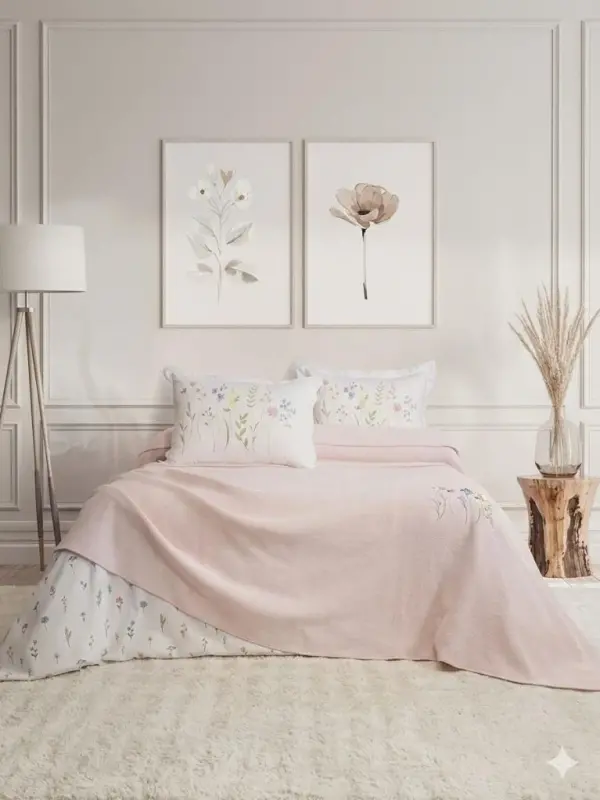 Şaheser Home Collection Комплект пике June Пудра - 1