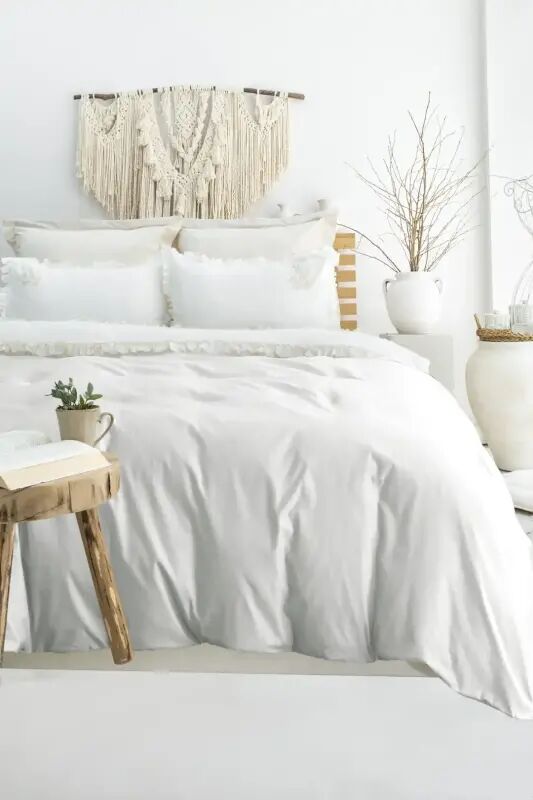 Şaheser Home Collection Nakışlı Çift Kişilik Nevresim Takımı Nova Taş - NEVRESIMDUNYASI
