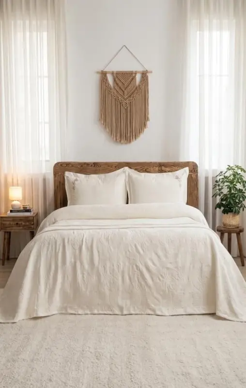 Şaheser Home Collection Покрывало двуспальное Anita Крем - 1
