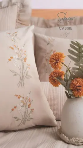 Şaheser Home Collection Yatak Örtüsü Çift Kişilik Cassie Bej - 3