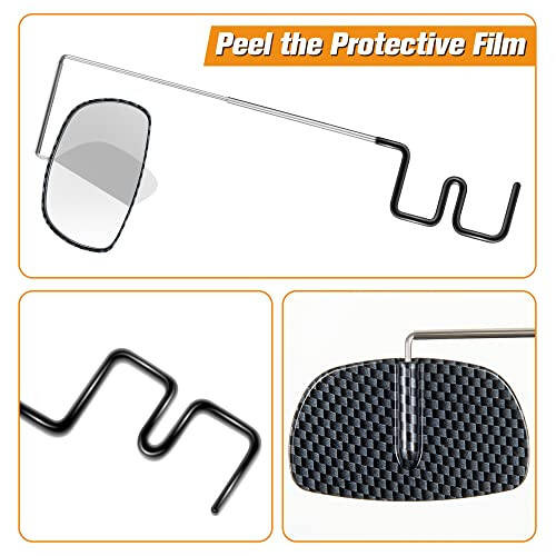 Saillong Bike Eyeglass Mirror 360 Degree Adjustable Lightweight Bicycle Cycling Rear View Helmet Mirror for Cycling(1 Piece) - 6