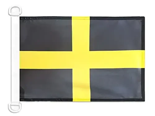 Saint David's NAUTICAL Flag 18'' x 12'' - Dewi Sant flags 30 x 45 cm. - Banner 12x18 in for boat - AZ FLAG 