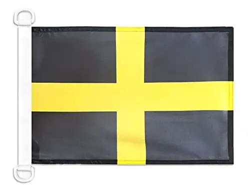 Saint David's NAUTICAL Flag 18'' x 12'' - Dewi Sant flags 30 x 45 cm. - Banner 12x18 in for boat - AZ FLAG - 1