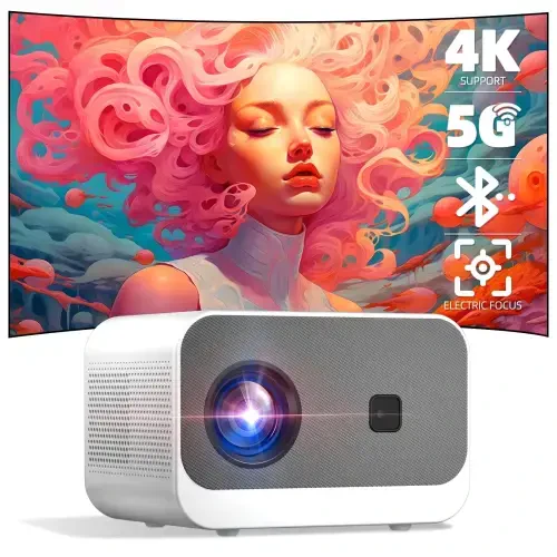 Sainyer WiFi Bluetooth 1080P FHD LCD Mini Proyektor, Oq - SKIVODA (1)