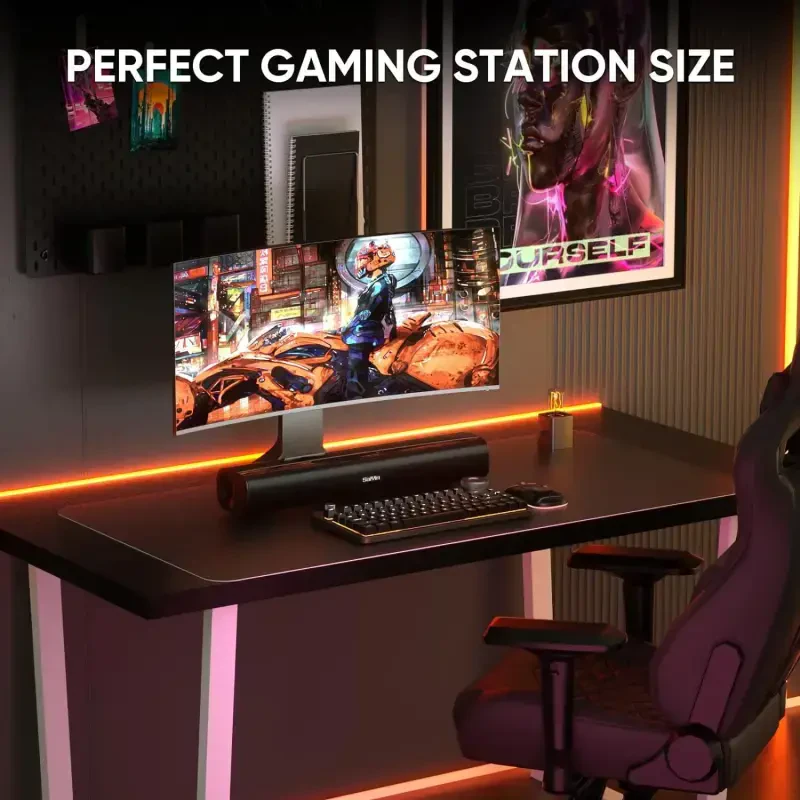 Saiyin Sound Bars for TV, 40 Watts Small Soundbar for TV,Surround Sound System TV Sound Bar Speakers with Bluetooth/Optical/AUX Connection for PC/Gaming/Projectors,17inch- - 5