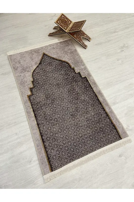 Sajjada Sochokli (lateks Taban) 75x125 O'lcham-Bej - 2