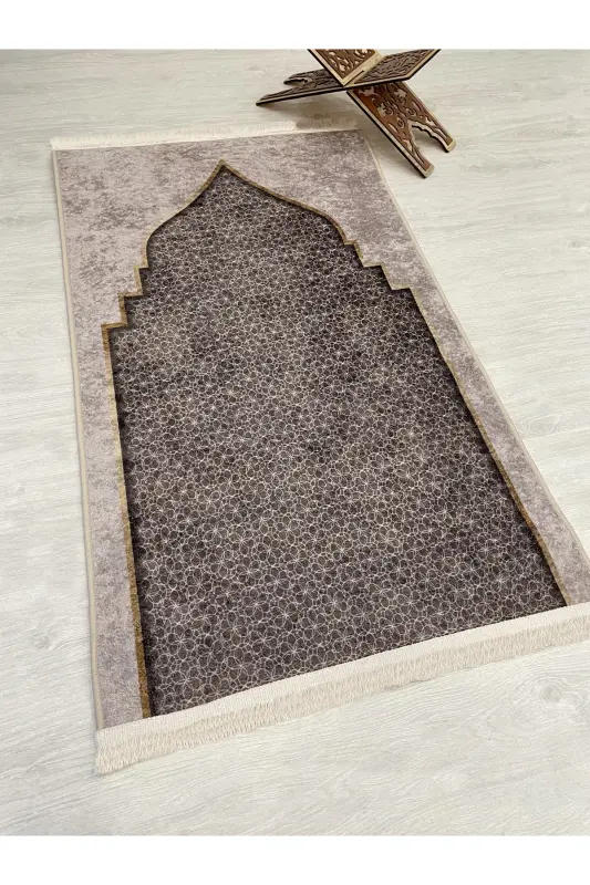 Sajjada Sochokli (lateks Taban) 75x125 O'lcham-Bej - 4