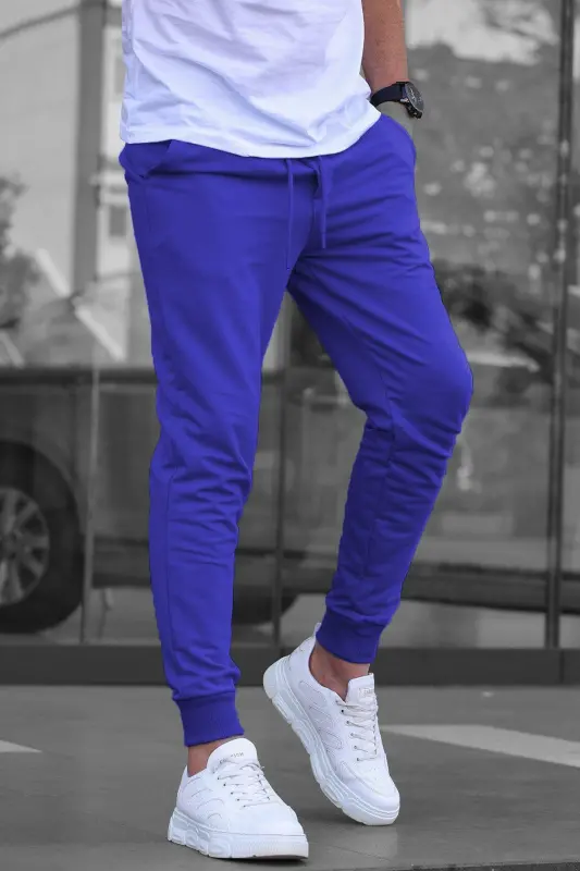 Saks Paçası Lastikli Erkek Eşofman 4821-Saks - 2