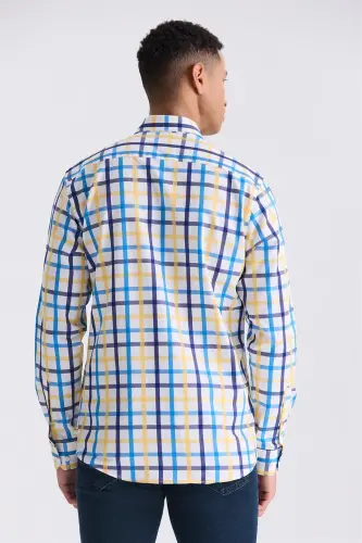 Saks Slim Fit Yaka Düğmeli Gömlek - 4